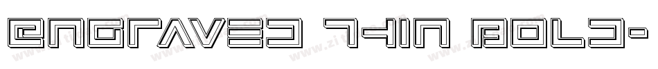 Engraved Thin Bold字体转换